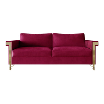 Canapé luxueux rembourré en velours CraftPorch