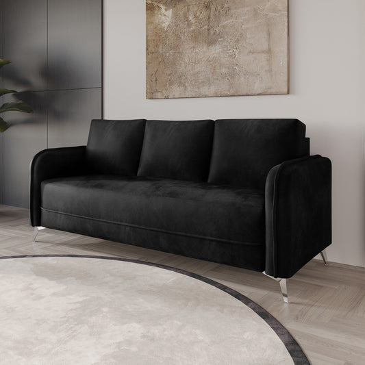 Canapé luxueux rembourré en velours CraftPorch