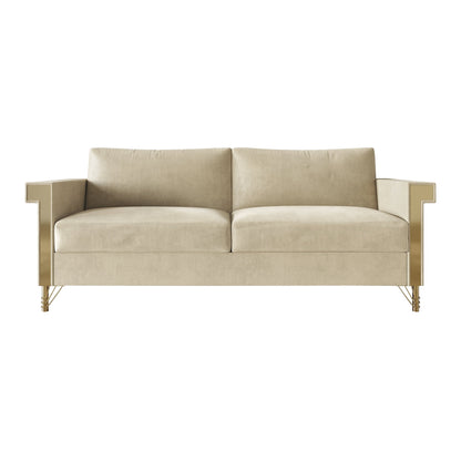 Canapé luxueux rembourré en velours CraftPorch