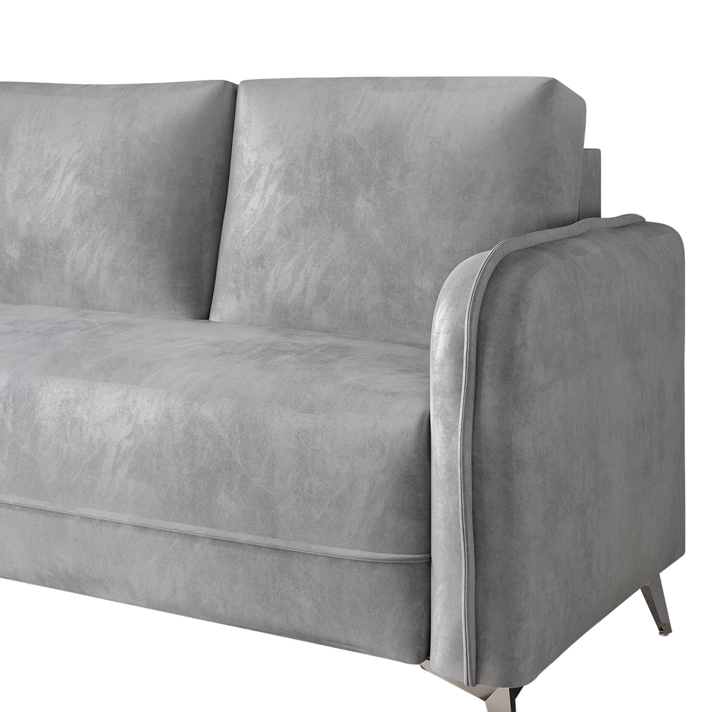 Canapé luxueux rembourré en velours CraftPorch