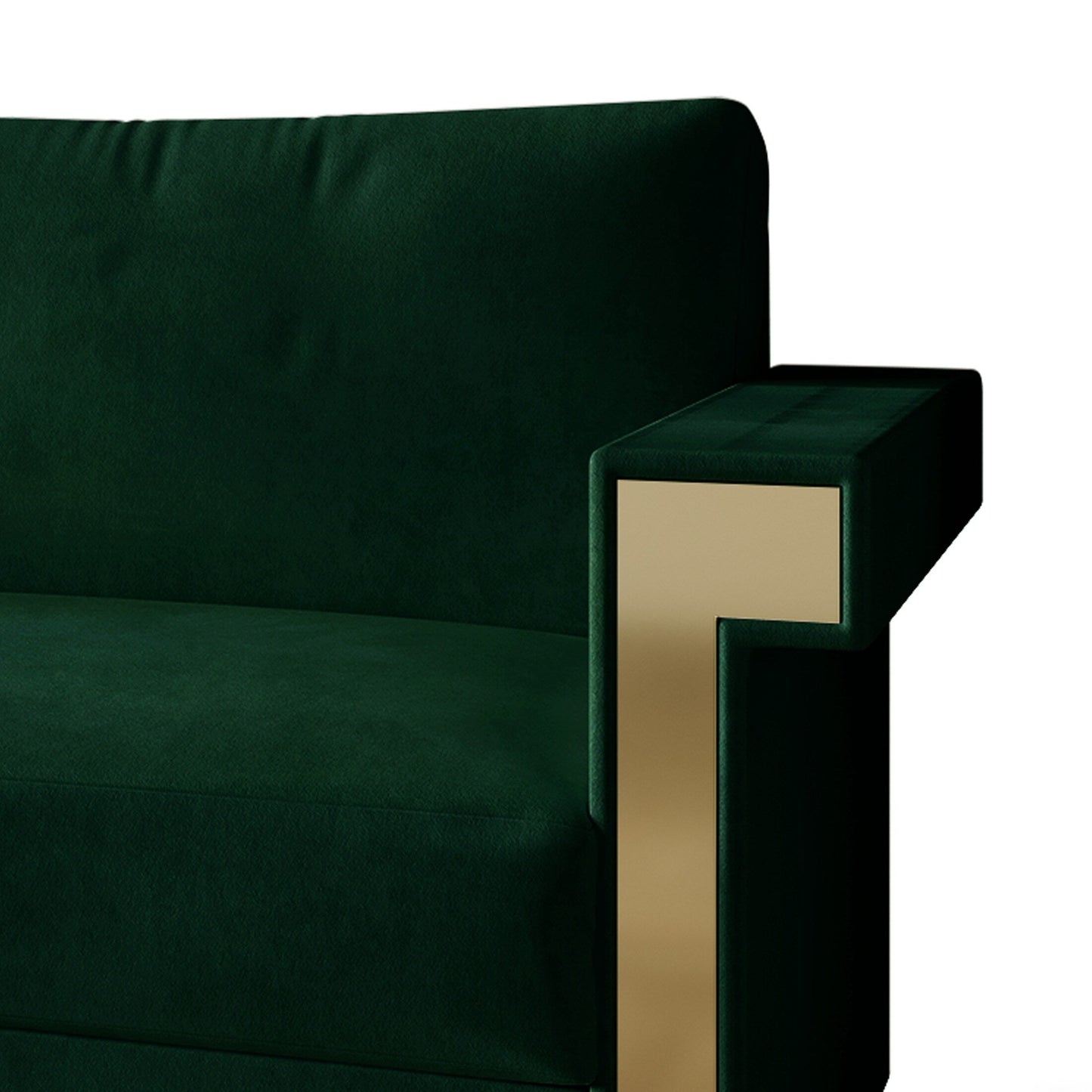 Canapé luxueux rembourré en velours CraftPorch