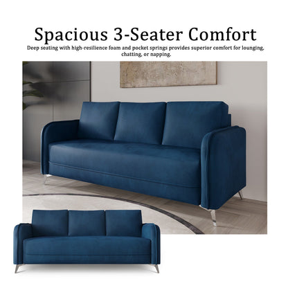 Canapé luxueux rembourré en velours CraftPorch