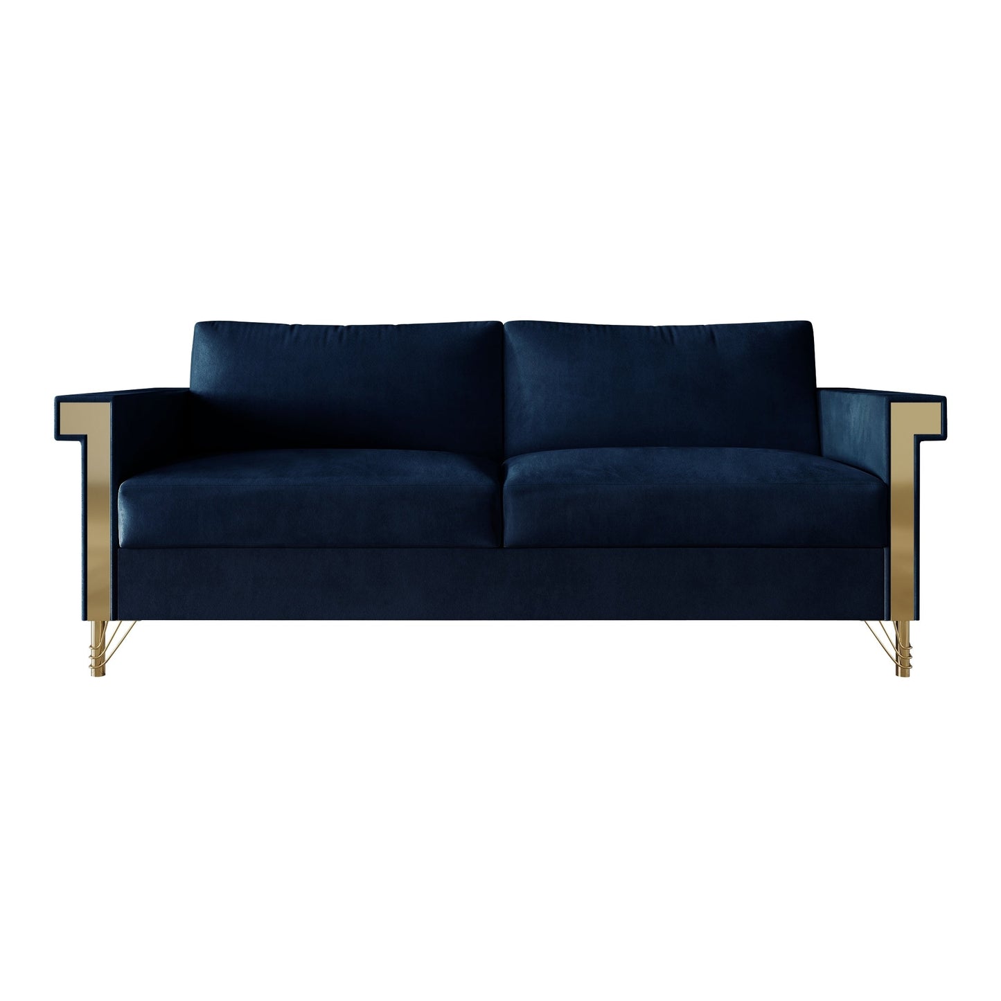 Canapé luxueux rembourré en velours CraftPorch