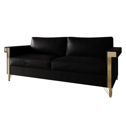 Canapé luxueux rembourré en velours CraftPorch