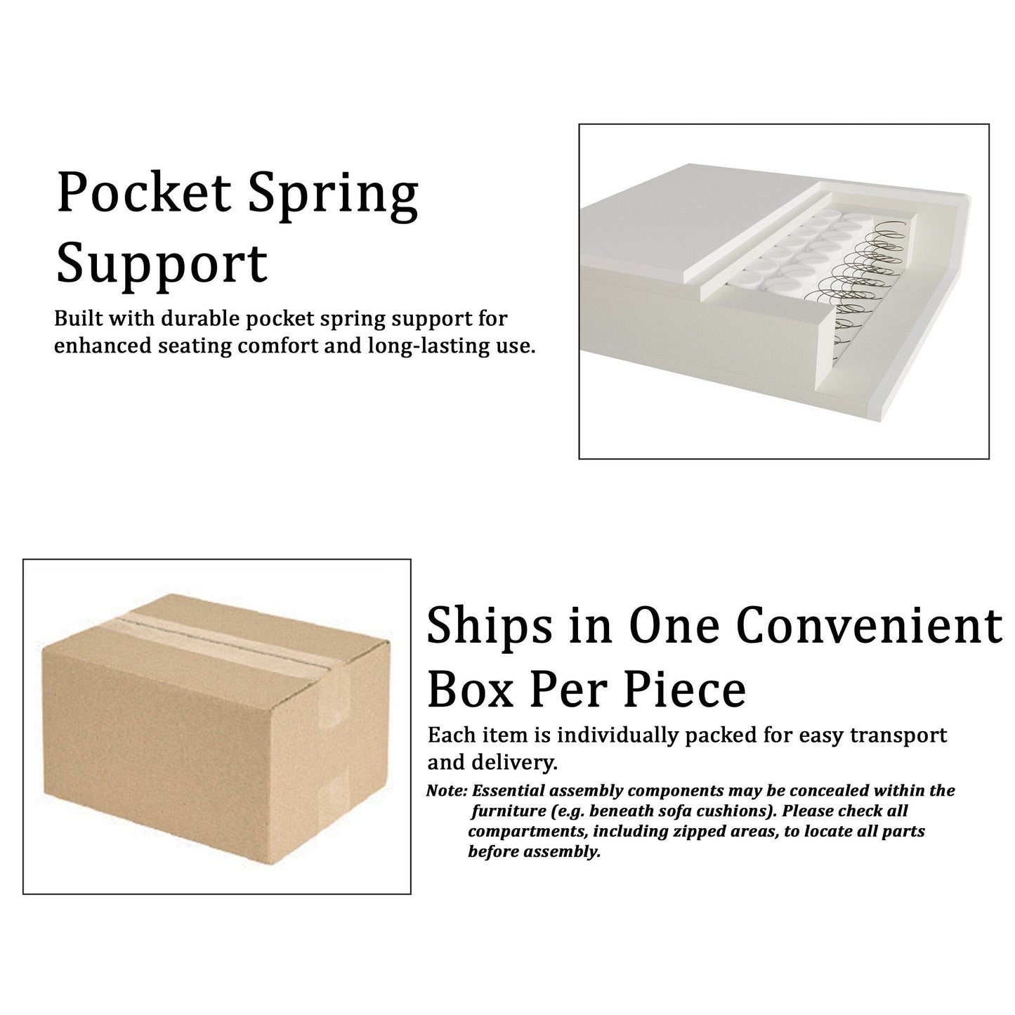 Canapé luxueux rembourré en velours CraftPorch