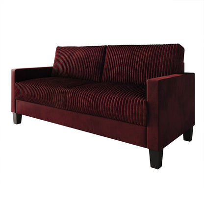 Canapé rembourré en velours côtelé CraftPorch de style milieu de siècle moderne