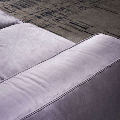 Canapé carré Masha en velours de 110 pouces, quatre places, pour le salon, canapé-lit