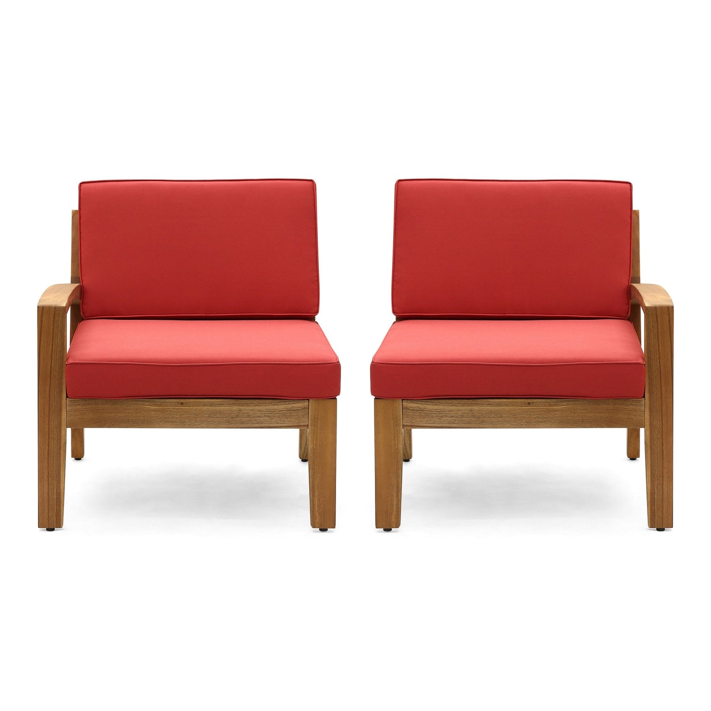 Ensemble canapé-fauteuil Creta avec accoudoirs gauche et droit, 76 cm, amovible, rouge-brun