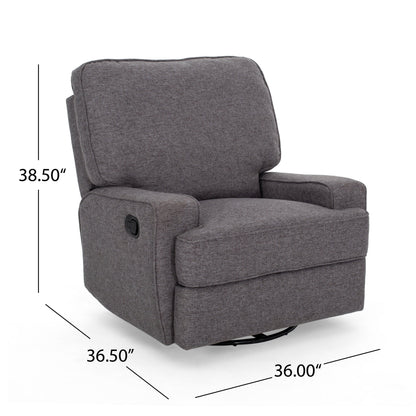 Fauteuil inclinable traditionnel Crockett avec pivot par Christopher Knight Home