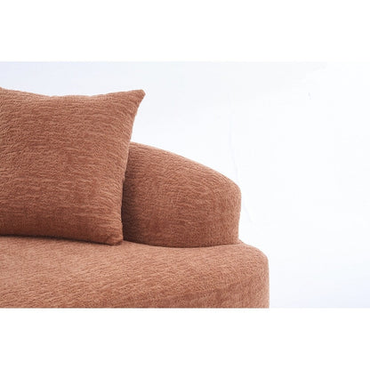 Canapé causeuse incurvé blanc en éponge à compression complète