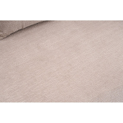 Canapé causeuse incurvé blanc en éponge à compression complète