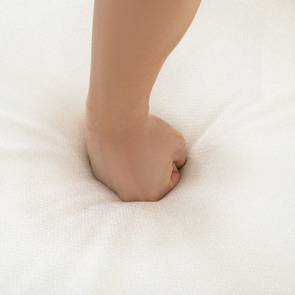 Canapé en chenille avec dossier et accoudoirs cylindriques et siège de rangement