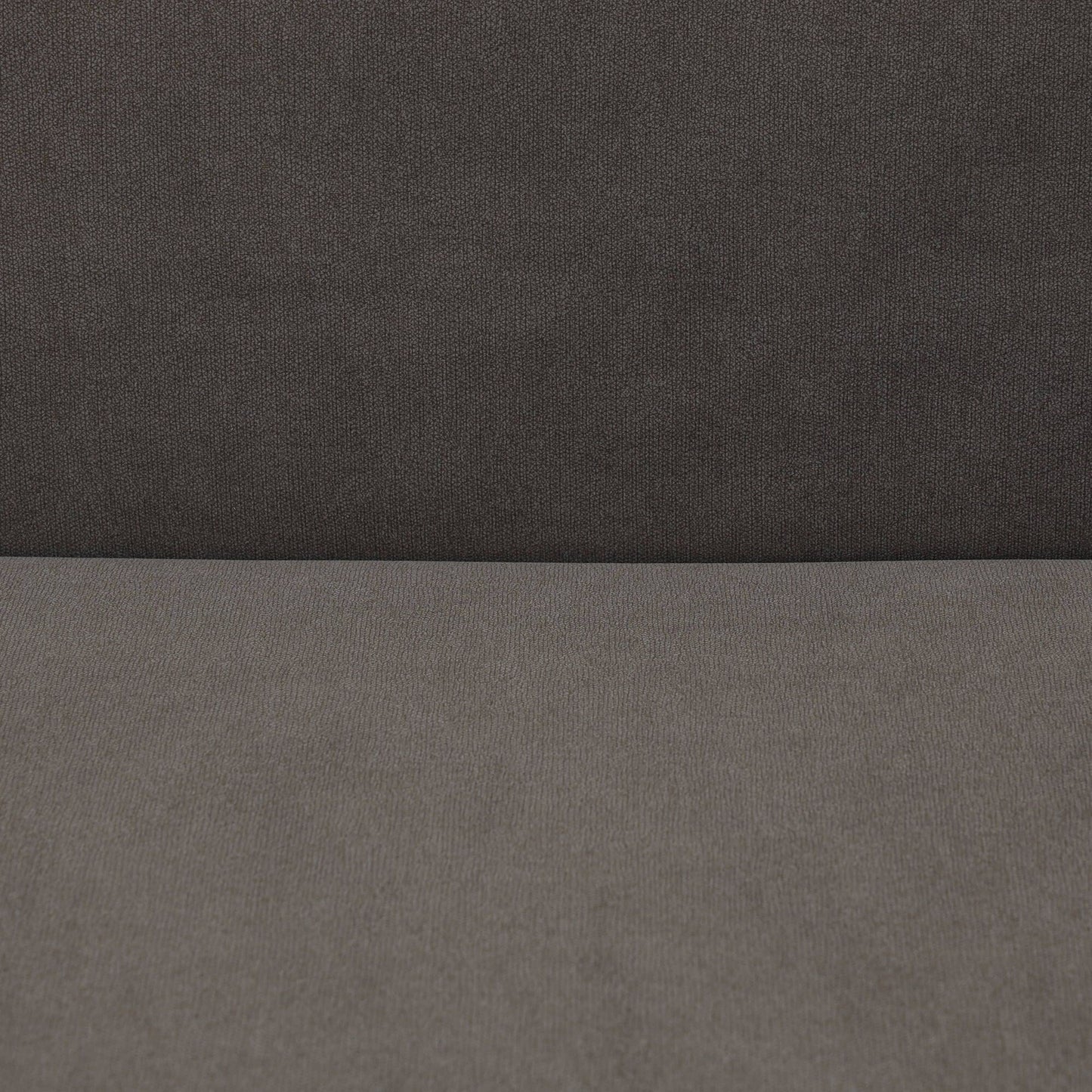 Canapé 1 pièce en tissu moelleux et respirant gris foncé pour salon