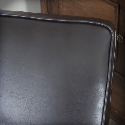 Fauteuil club inclinable Darvis en cuir reconstitué noir par Christopher Knight Home