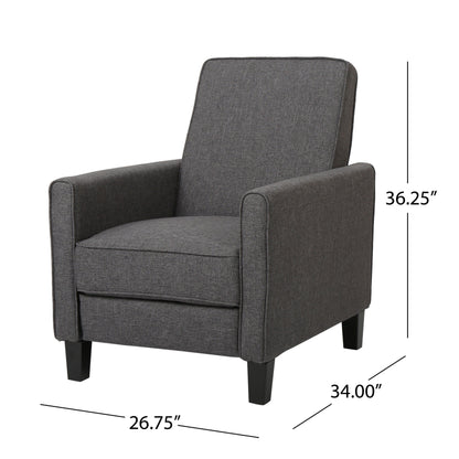 Fauteuil club inclinable en tissu Darvis par Christopher Knight Home