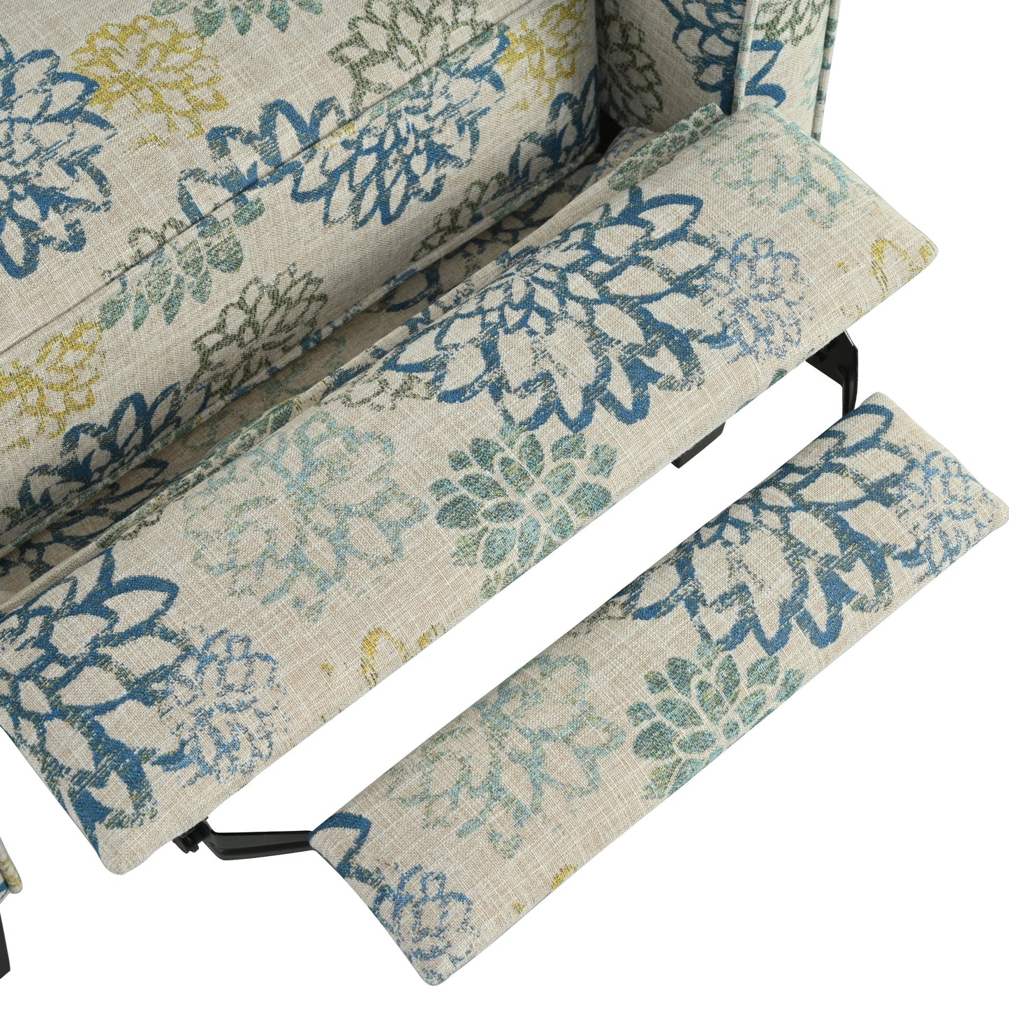 Fauteuil club inclinable à motif floral Darvis par Christopher Knight Home
