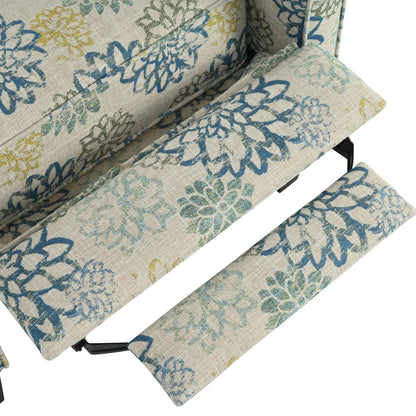 Fauteuil club inclinable à motif floral Darvis par Christopher Knight Home
