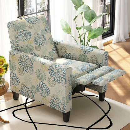 Fauteuil club inclinable à motif floral Darvis par Christopher Knight Home