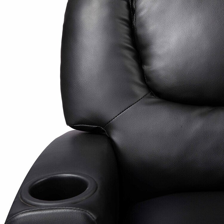 Fauteuil inclinable de luxe pour enfants avec repose-pieds, appui-tête et 2 porte-gobelets Fauteuil inclinable en microfibre pour enfants de 3 ans et plus