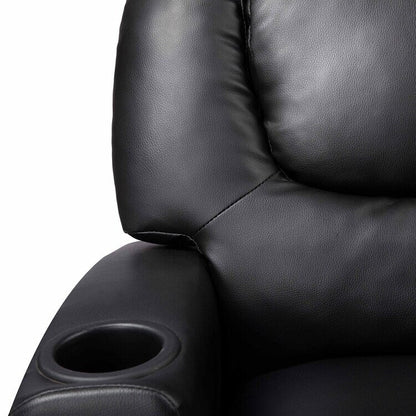 Fauteuil inclinable de luxe pour enfants avec repose-pieds, appui-tête et 2 porte-gobelets Fauteuil inclinable en microfibre pour enfants de 3 ans et plus