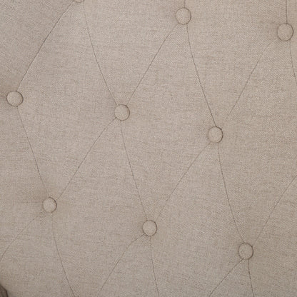 Fauteuil inclinable capitonné à point de diamant avec garniture cloutée