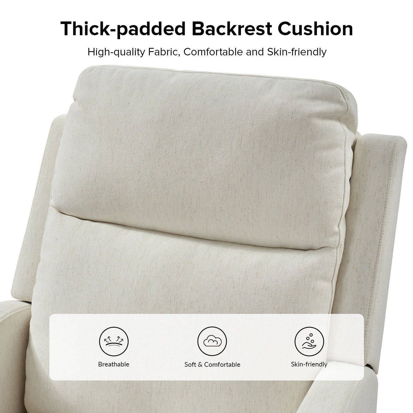 Fauteuil inclinable pivotant à 360 degrés Diana Modern en polyester par HULALA HOME