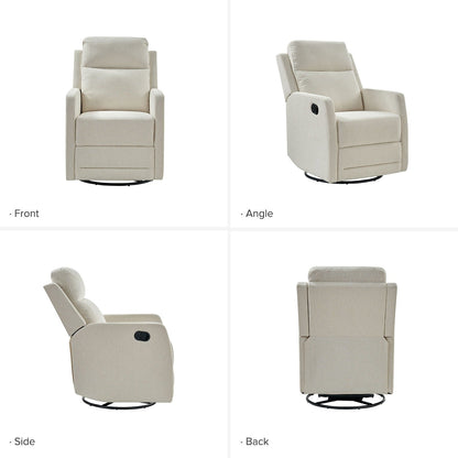 Fauteuil inclinable pivotant à 360 degrés Diana Modern en polyester par HULALA HOME