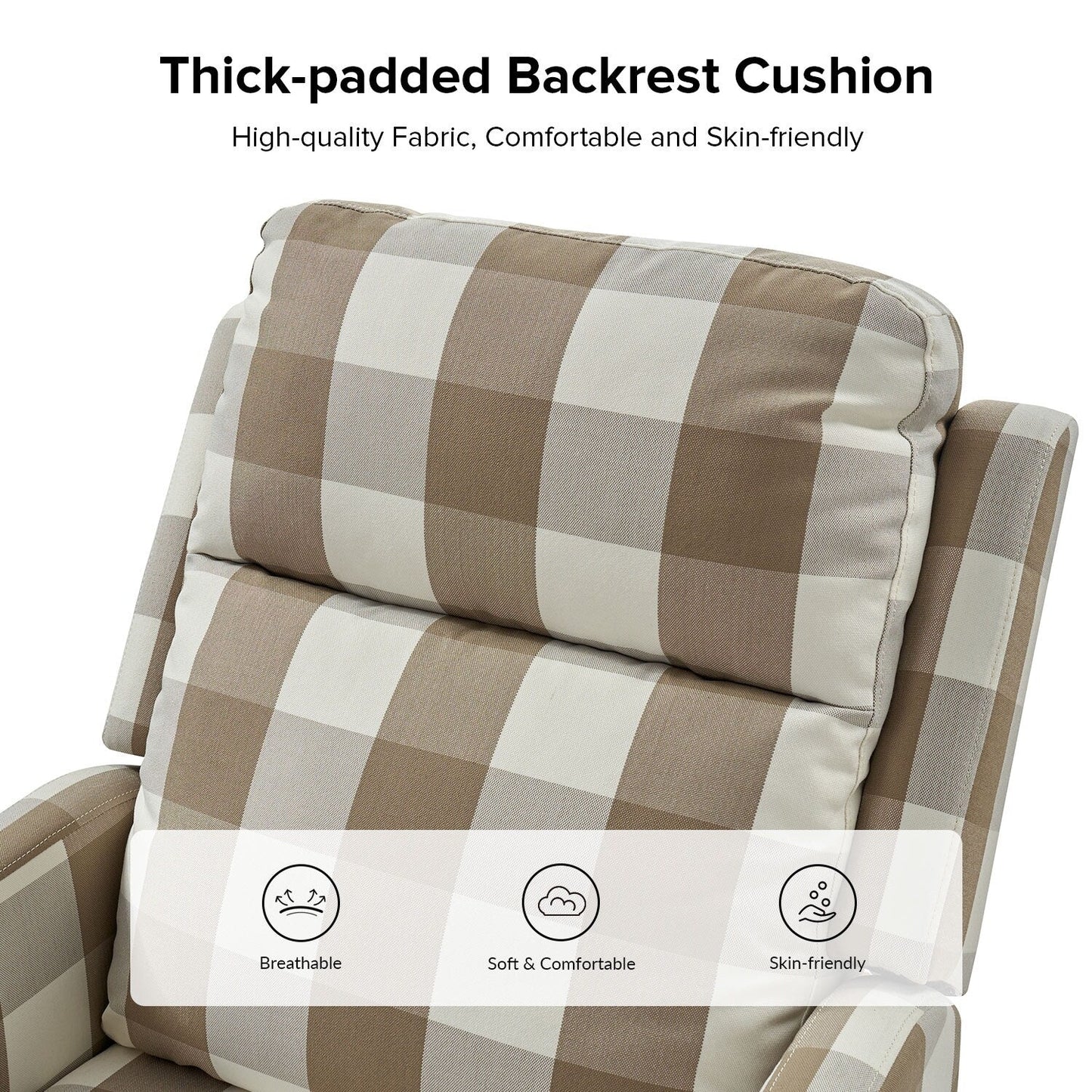 Fauteuil inclinable pivotant à 360 degrés Diana Modern en polyester par HULALA HOME