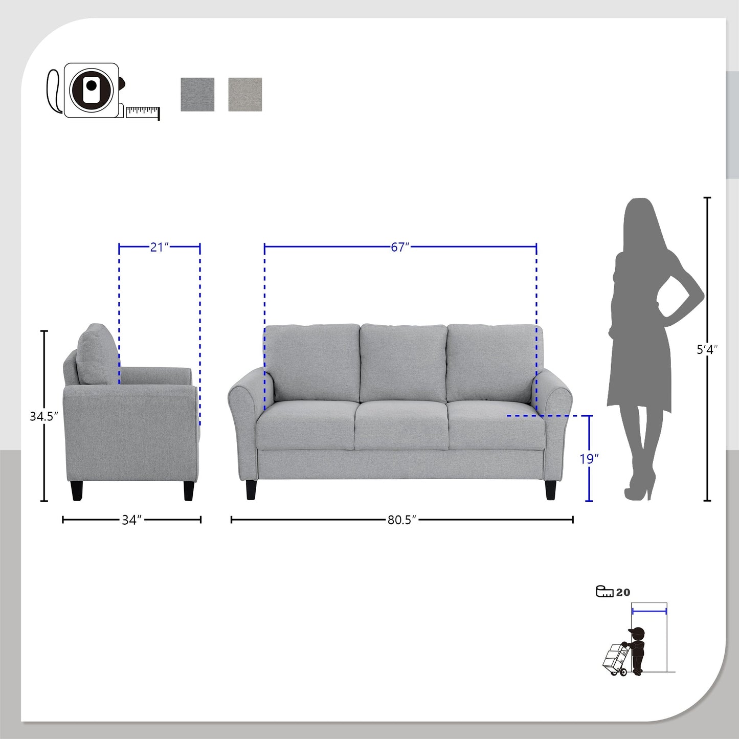 Canapé de salon Diboll