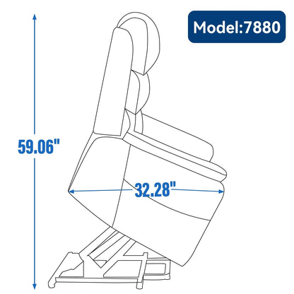 Fauteuil inclinable électrique à double moteur, avec chauffage et massage, capacité de 158 kg, positions infinies, télécommande électrique, poches latérales