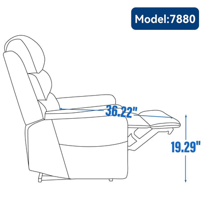 Fauteuil inclinable électrique à double moteur, fauteuil rembourré, canapé de massage chauffant avec minuterie, poches latérales et télécommande