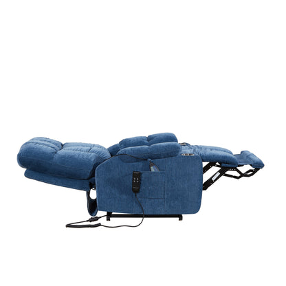 Fauteuil inclinable électrique OKIN à double moteur pour personnes âgées, inclinaison infinie de 105° à 180°, chauffage et massage avec 8 points de vibration