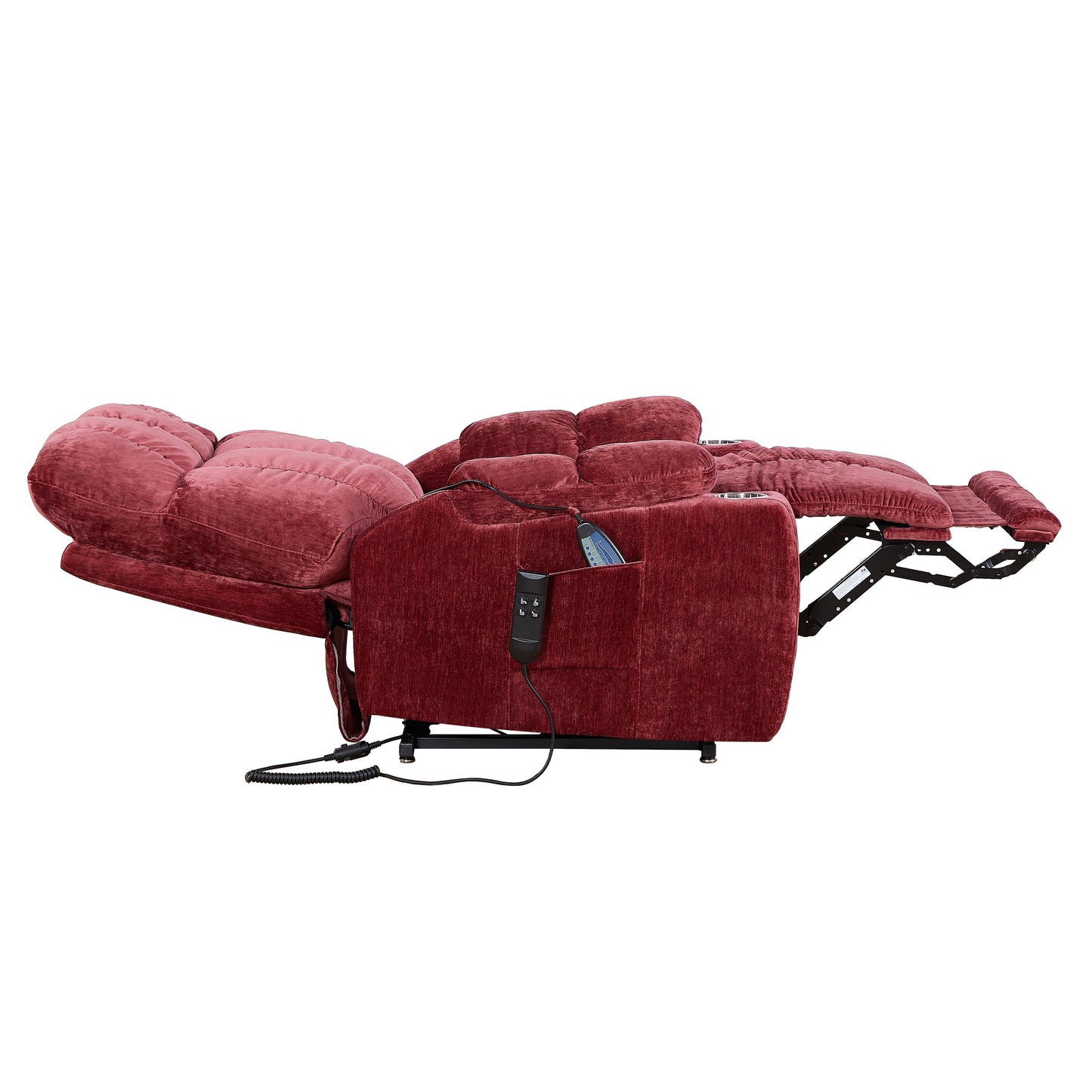 Fauteuil inclinable électrique OKIN à double moteur pour personnes âgées, inclinaison infinie de 105° à 180°, chauffage et massage avec 8 points de vibration