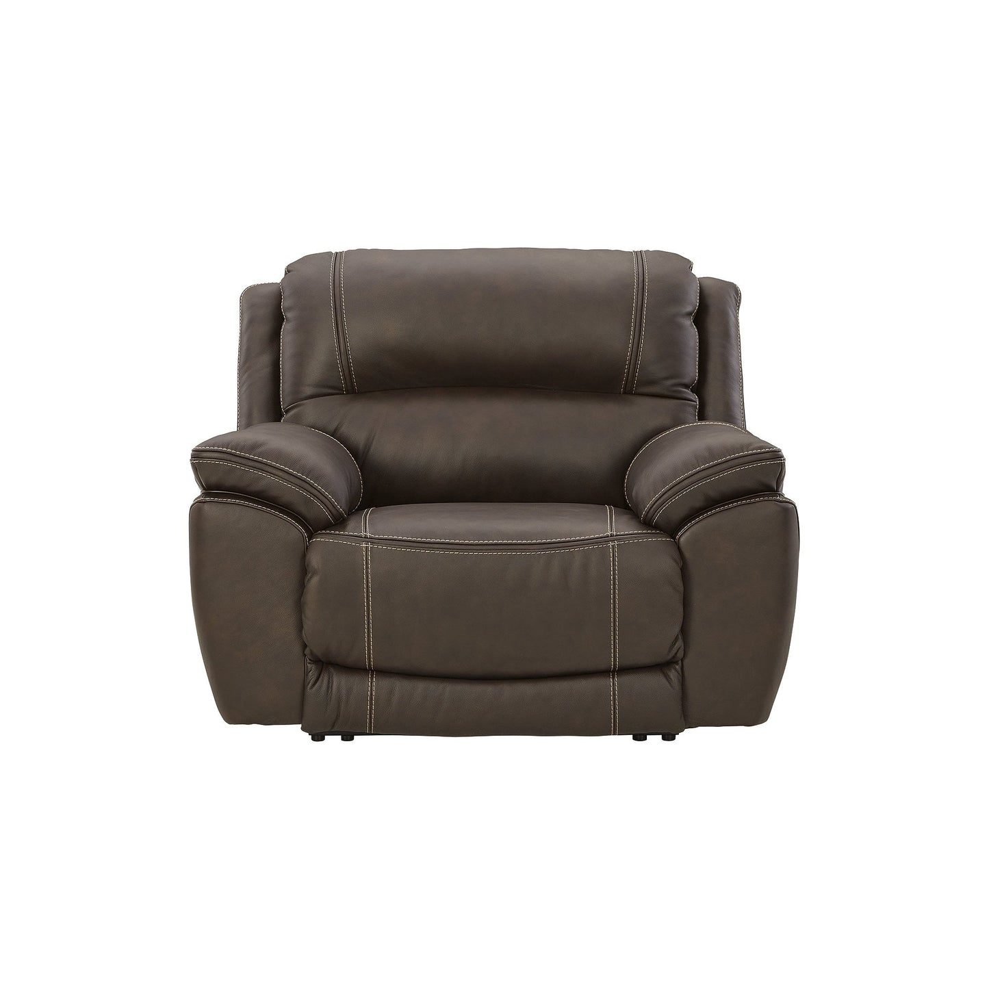 Fauteuil inclinable mural Power Zero en cuir marron Signature Design by Ashley Dunleith
