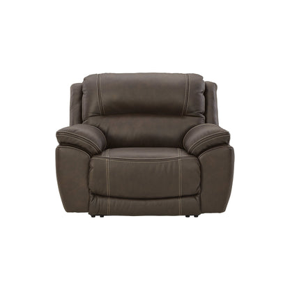 Fauteuil inclinable mural Power Zero en cuir marron Signature Design by Ashley Dunleith