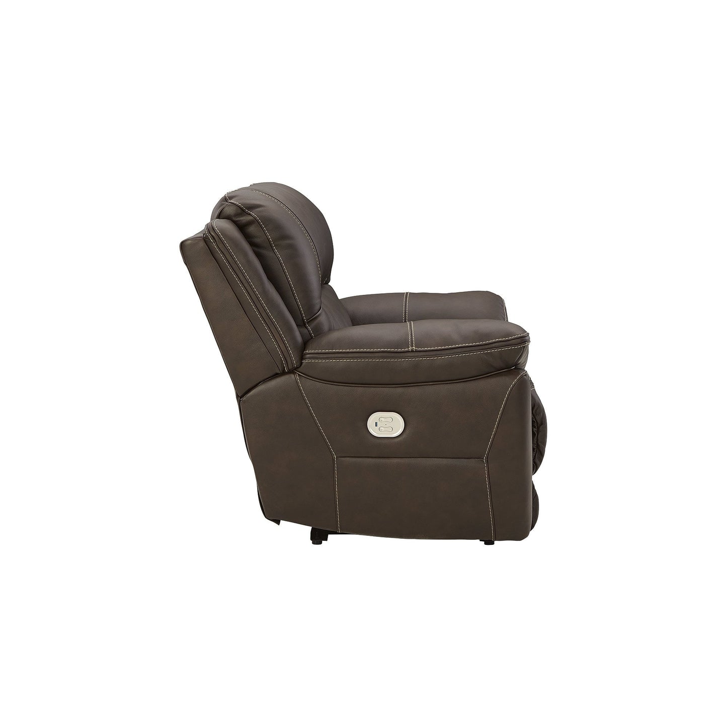 Fauteuil inclinable mural Power Zero en cuir marron Signature Design by Ashley Dunleith