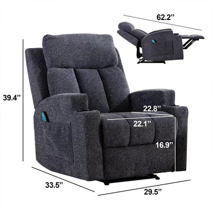 Fauteuil inclinable de massage et canapé simple manuel avec télécommande