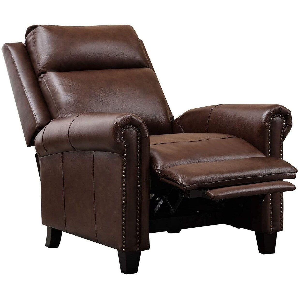 Fauteuil inclinable club en cuir véritable Ebello