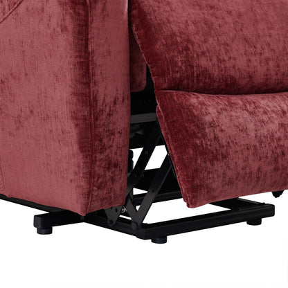 Fauteuil releveur électrique avec massage et chaleur, vibration à 8 points, support de 350 lb, inclinable à 165°