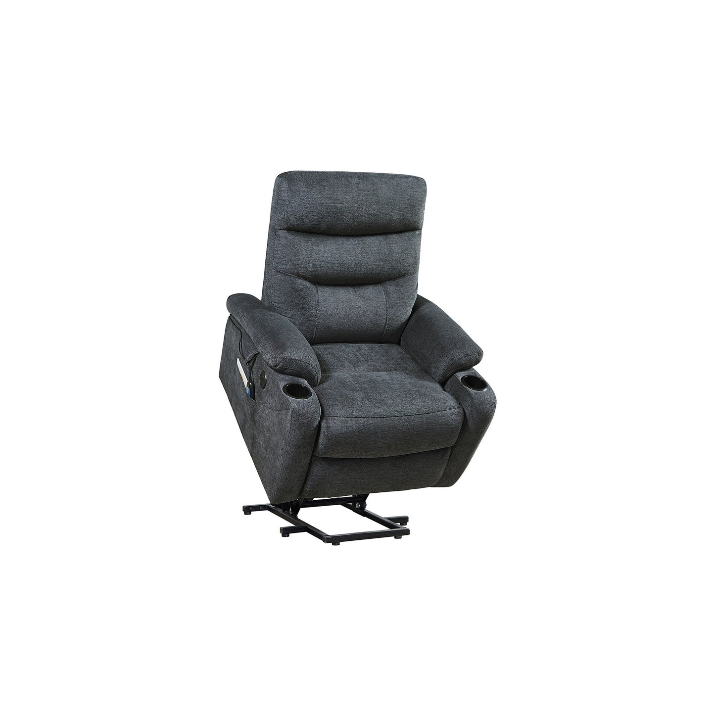 Fauteuil inclinable de massage électrique, chauffage lombaire, capacité de 158 kg, inclinaison réglable de 45° à 165°