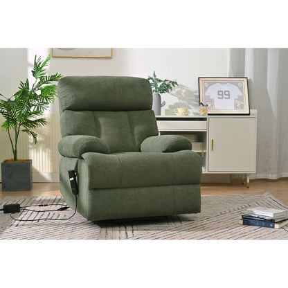 Fauteuil inclinable électrique pour personnes âgées avec télécommande, poche latérale, support ergonomique et siège spacieux