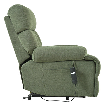 Fauteuil inclinable électrique pour personnes âgées avec télécommande, poche latérale, support ergonomique et siège spacieux