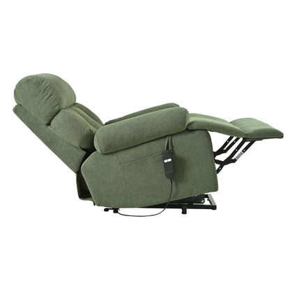 Fauteuil inclinable électrique pour personnes âgées avec télécommande, poche latérale, support ergonomique et siège spacieux