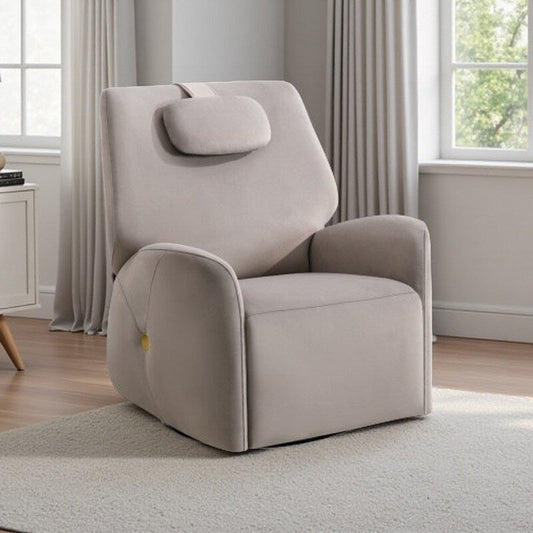 Fauteuil inclinable électrique pivotant à 270°, mouvement de bascule, support lombaire et cervical ergonomique, deux ports USB/Type-C