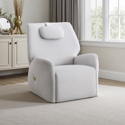 Fauteuil inclinable électrique pivotant à 270°, mouvement de bascule, support lombaire et cervical ergonomique, deux ports USB/Type-C