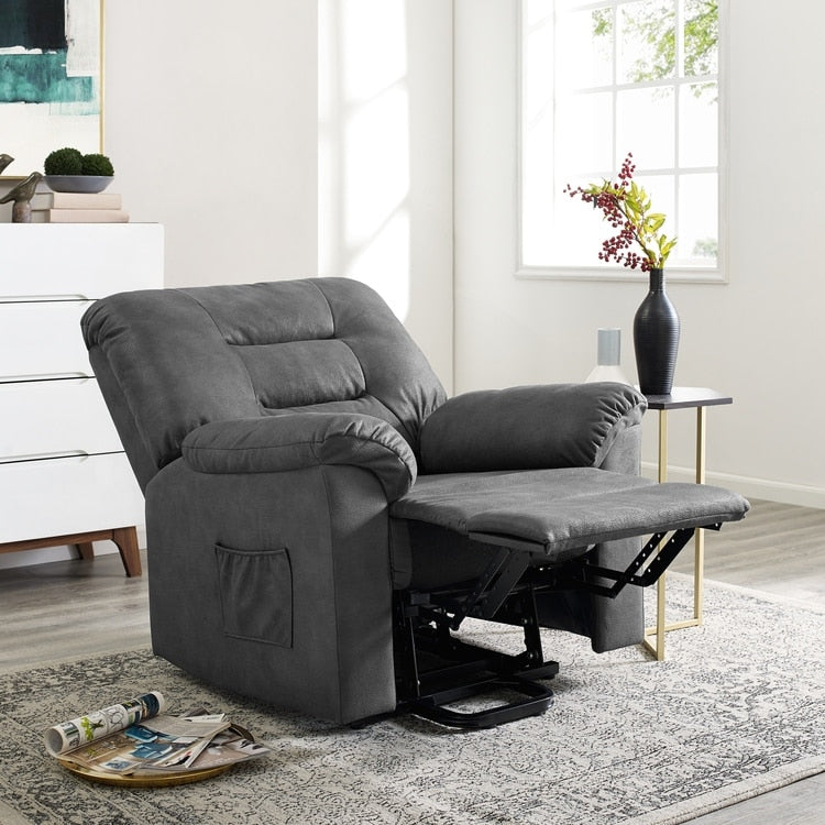 Fauteuil inclinable électrique avec releveur, fauteuil inclinable électrique avec télécommande, fauteuil inclinable électrique confortable pour personnes âgées