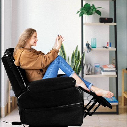 Fauteuil inclinable électrique avec releveur, fauteuil inclinable électrique avec télécommande, fauteuil inclinable électrique confortable pour personnes âgées