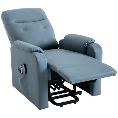 Fauteuil inclinable électrique avec massage et chauffage, poche latérale pratique pour seniors et adultes