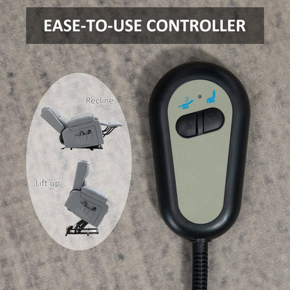 Fauteuil inclinable électrique avec massage par vibration, chauffage, télécommande et poches latérales