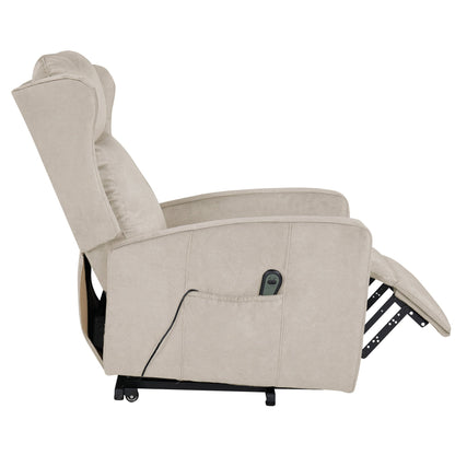 Fauteuil inclinable électrique avec télécommande, soutien confortable du dos, des lombaires et des jambes, aide à la station debout, poche latérale